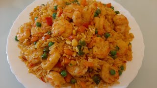 ARROZ CON CAMARONES DELICIOSA RECETA [upl. by Cirenoj]