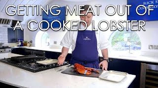 How to Prepare a Cooked Lobster  Steins Seafood School  Rick Stein [upl. by Ronoel471]