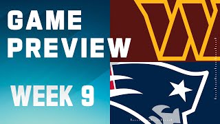 Washington Commanders vs New England Patriots  2023 Week 9 Game Preview [upl. by Eichman29]