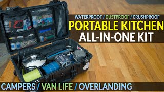 PORTABLE KITCHEN AllInOne WATERPROOF Chuck Box Kit Pelican 1510 CASE Astro Camper Van Vanlife [upl. by Kurt577]