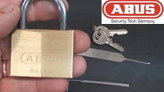 32 Abus Model 8450 Padlock SPPd How to Beat Security Pins [upl. by Angell]