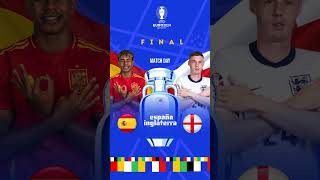 España  Inglaterra la final de la Eurocopa 2024 spain euro2024 football [upl. by Aratak]