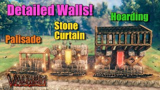 Simple Wall Details  Valheim Build Tips for Valheim Castles [upl. by Sharma]