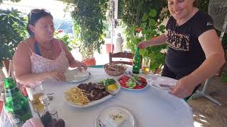 Greece Zante Food Review at a Farm to Table Taverna food travel review greece adventure zante [upl. by Eugen]