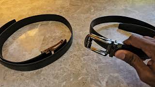 Chaoren Leather Ratchet Dress Belt and Himi Leather Ratchet Dress Belt Review [upl. by Hgielyk]