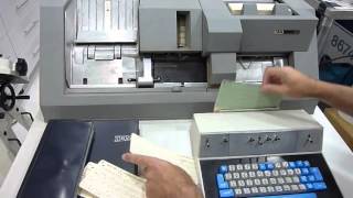 1964 IBM 029 Keypunch Card Punching Demonstration [upl. by Alam]