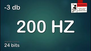 200 Hz Test Tone [upl. by Custer]