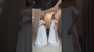 The same dress  different sizes 2024weddingtrends weddingdress wedding [upl. by Tenay606]