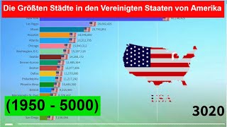 Die Größten Städte in den Vereinigten Staaten von Amerika 1950  5000 [upl. by Naus]