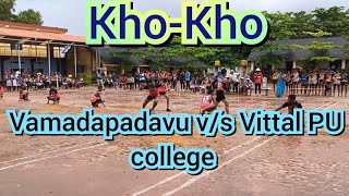 Vamadapadavu vs Vittal PU college  Bantwal Taluk level khokho match [upl. by Dnilasor]