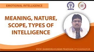 Meaning Nature Scope Types of Intelligence [upl. by Rora]