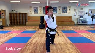 Koryo   1st BlackBelt FormPoomsae  Step by Step [upl. by Todd]