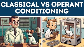 Operant vs Classical Conditioning Explained in 3 Minutes [upl. by Attwood]