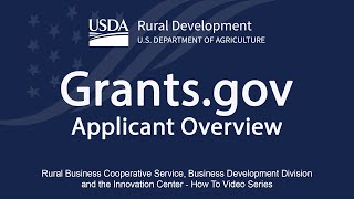 Grants gov  Applicant Overview [upl. by Suriaj]