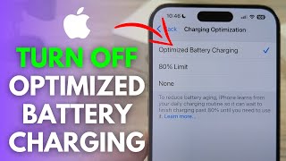 How To Turn Off Optimized Battery Charging On iPhone [upl. by Syah606]