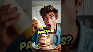 Squirting Mayo on My Pancakes – Delicious or Disaster shorts funny funnyfood epicfoodchallenge [upl. by Atwekk]