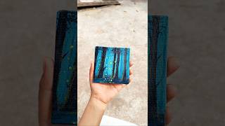 Mini canvas painting 🎨✨art shorts [upl. by Laundes86]