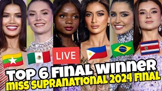 LIVE Miss Supranational 2024 Final TOP 6 Winner Congratulations Candidates Philippines🇵🇭 [upl. by Cohligan]