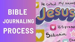 Bible Journaling Process  Illustrated Faith Promise Keeper  Mixed Media Bible Journaling [upl. by Oster]