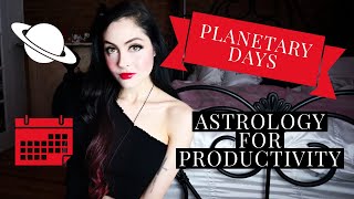 🪐 planetary days  HOW TO USE ASTROLOGY FOR PRODUCTIVITY amp SUCCESS alignment hack 🪐 [upl. by Masao]