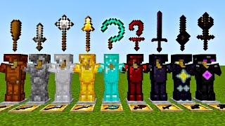 which armor is the stronger in Minecraft experiment EXTREME [upl. by Lucian]