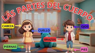 LAS PARTES DEL CUERPO PARA NIÑOS Aprende de Forma Divertida partesdelcuerpo educativo infantil [upl. by Shaer187]