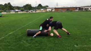 Rugby training drill to help with the breakdown sausage drill [upl. by Oribelle]