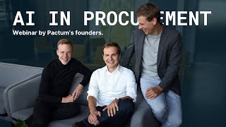 AI in Procurement  an introductory webinar from the founders of Pactum AI [upl. by Wilden]