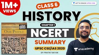 L1 Chapter 1  Class 6 History NCERT Summary  UPSC CSEIAS 2020  Pratik Nayak [upl. by Avad]