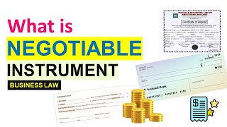 What is Negotiable Instruments Promissory Notes Bills of Exchange Cheques [upl. by Acinomed488]