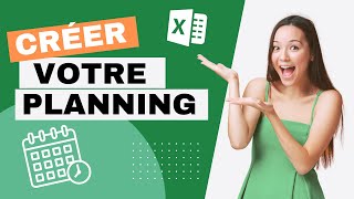 Comment créer un PLANNING hebdomadaire avec EXCEL  Tutoriel complet [upl. by Lewes28]