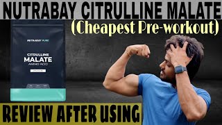 nutrabay citrulline malate review  best cheap pre workout supplement [upl. by Washington146]