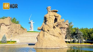 Volgograd Stalingrad Russia  Mamayev Kurgan  Walking tour  HDR 4k [upl. by Nnylanna]