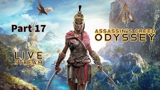 AC Odyssey  No commentary  Part 17  Live  Full Game Walkthrough [upl. by Ezarra301]