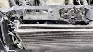 08 Nissan Altima radiator replacement [upl. by Araccot]