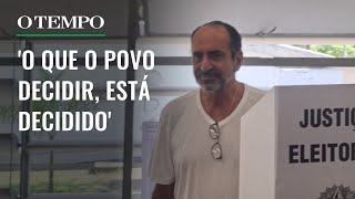 Kalil vota em BH e evita falar de possível segundo turno [upl. by Ayotnahs]