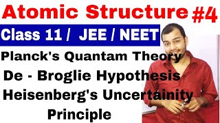 11 Chap 2  Atomic Structure 04  De Broglie Wavelength  Heisenberg Uncertainity Principle [upl. by Akeryt886]