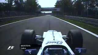 Juan Pablo Montoyas recordbreaking lap of Monza  2004 Italian GP [upl. by Nylyak200]