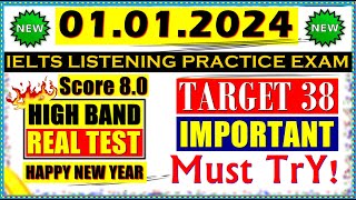 IELTS LISTENING PRACTICE TEST 2023 WITH ANSWERS  01012024 [upl. by Kataway1]