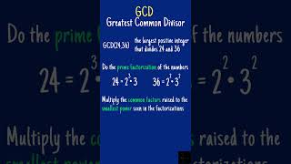 Greatest Common Divisor GCD  Theory [upl. by Katerina]