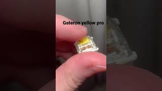 Gateron Yellow vs Gateron Pro Yellow V2 [upl. by Bronny90]