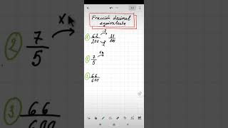 Cómo calcular la fracción decimal equivalente [upl. by Sheepshanks]