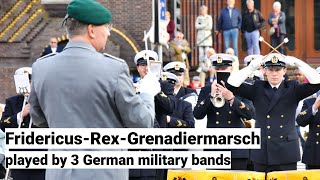 FridericusRexGrenadiermarsch live von drei Bundeswehr Musikkorps  Militärmusik in Perfektion [upl. by Tnarud535]