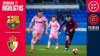 Resumen PrimeraFederación  FC Barcelona Atlètic 11 SD Ponferradina  Jornada 17 Grupo 1 [upl. by Ogu936]