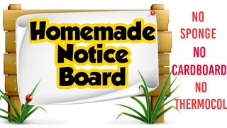 Diy Homemade Notice BoardHow to make notice board at homeNotice board makingDiy notice board [upl. by Halla633]