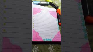 Diary Page Design📘🖋  project amp journal idea💖  youtubeshorts ytshorts art shorts [upl. by Kcirre176]