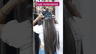 hair extensions thin hair shortvideo viral shorts hair extension [upl. by Fadas]