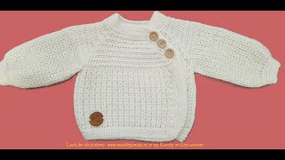 Crochet A symmetrical vest [upl. by Luwana901]