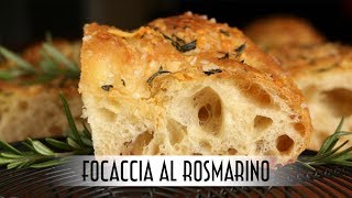 Focaccia al Rosmarino  Poolish Method [upl. by Sherrill]