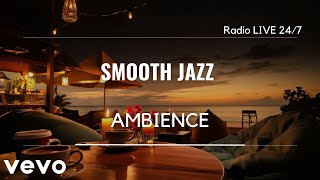 Cozy Autumn Cafe Porch Ambience Calm Relaxing Music 🍂 Smooth Jazz Background Music for Chill amp Relax [upl. by Ahsitnauq]